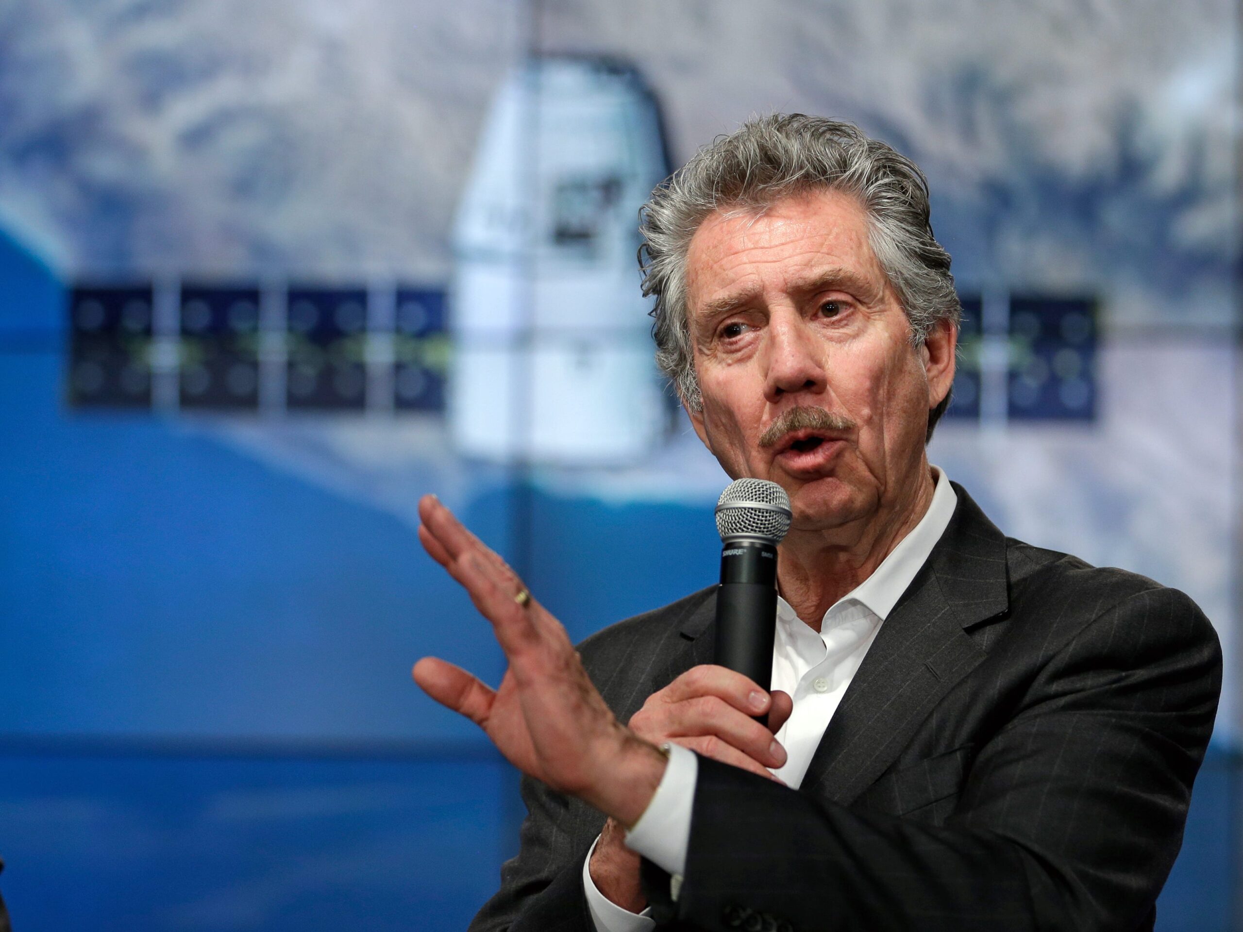 Robert Bigelow speaks at an event in Florida in 2016.