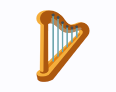 emoji of a harp