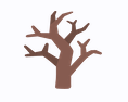 emoji of leafless tree
