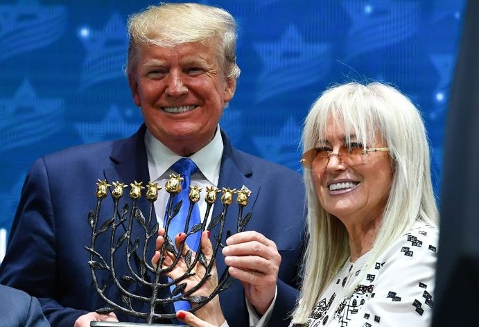 Sheldon Adelson, Trump, Miriam Adelson