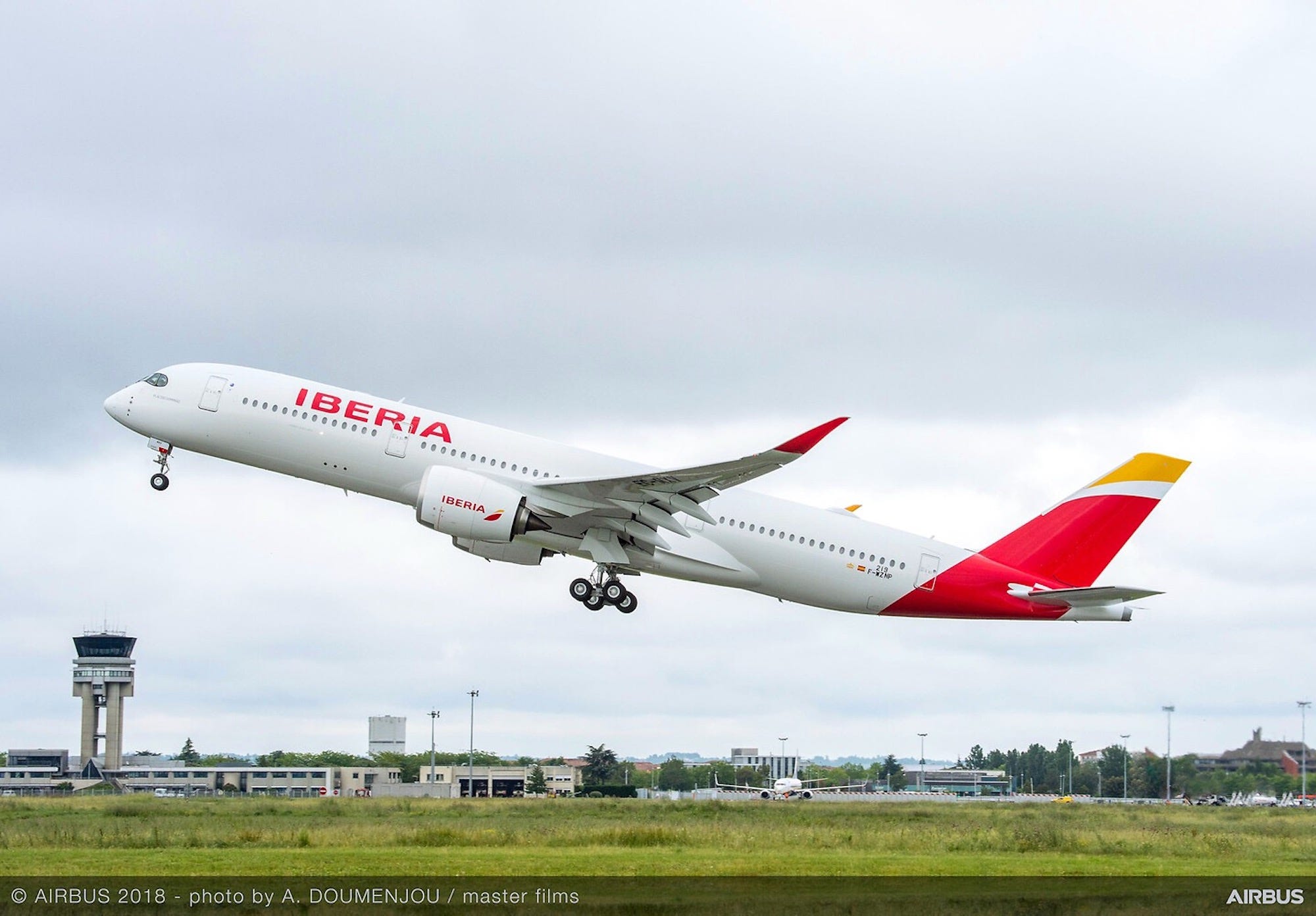 An Iberia A350.