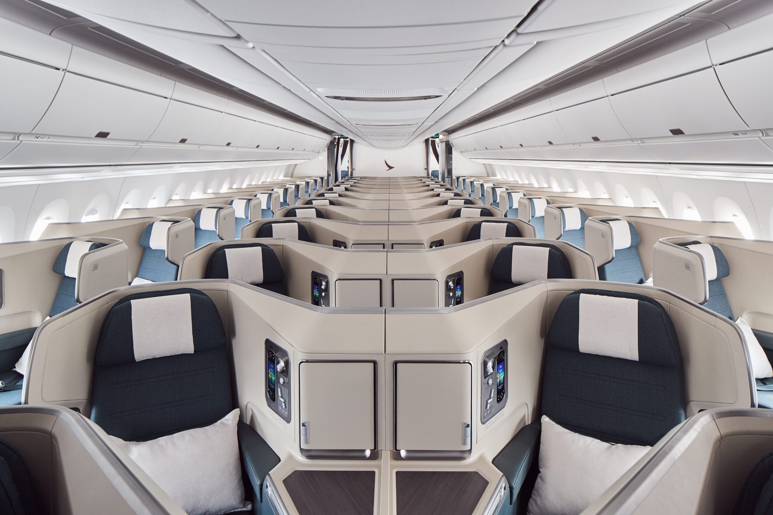 Business class on a Cathay Pacific Airbus A350