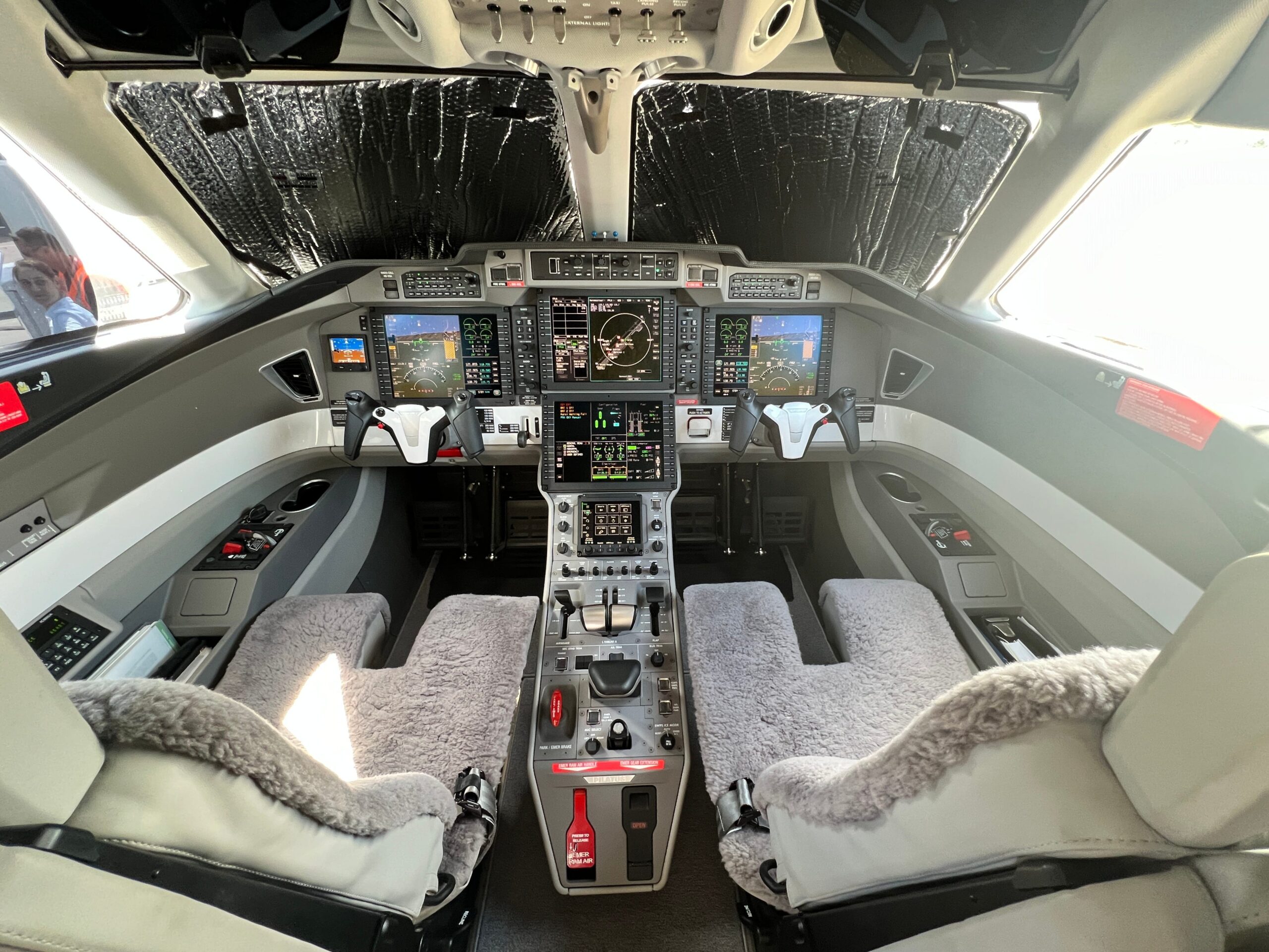 The cockpit of a Pilatus PC-24