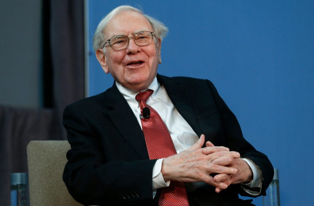 Topbelegger en CEO van Berkshire Hathaway, Warren Buffett.