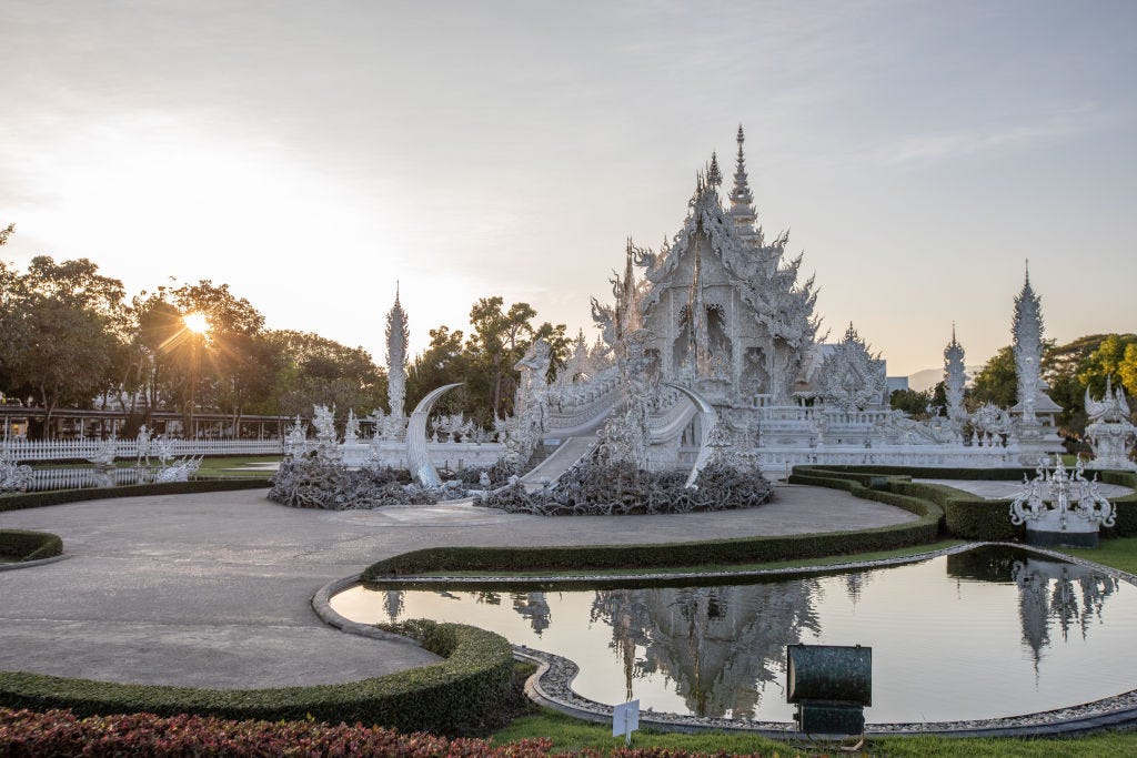 White Temple in Chiang Rai in Thailand