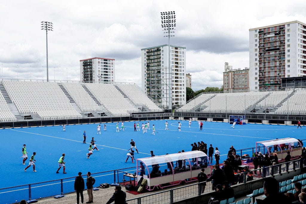 The Yves-du-Manoir Stadium in Paris.