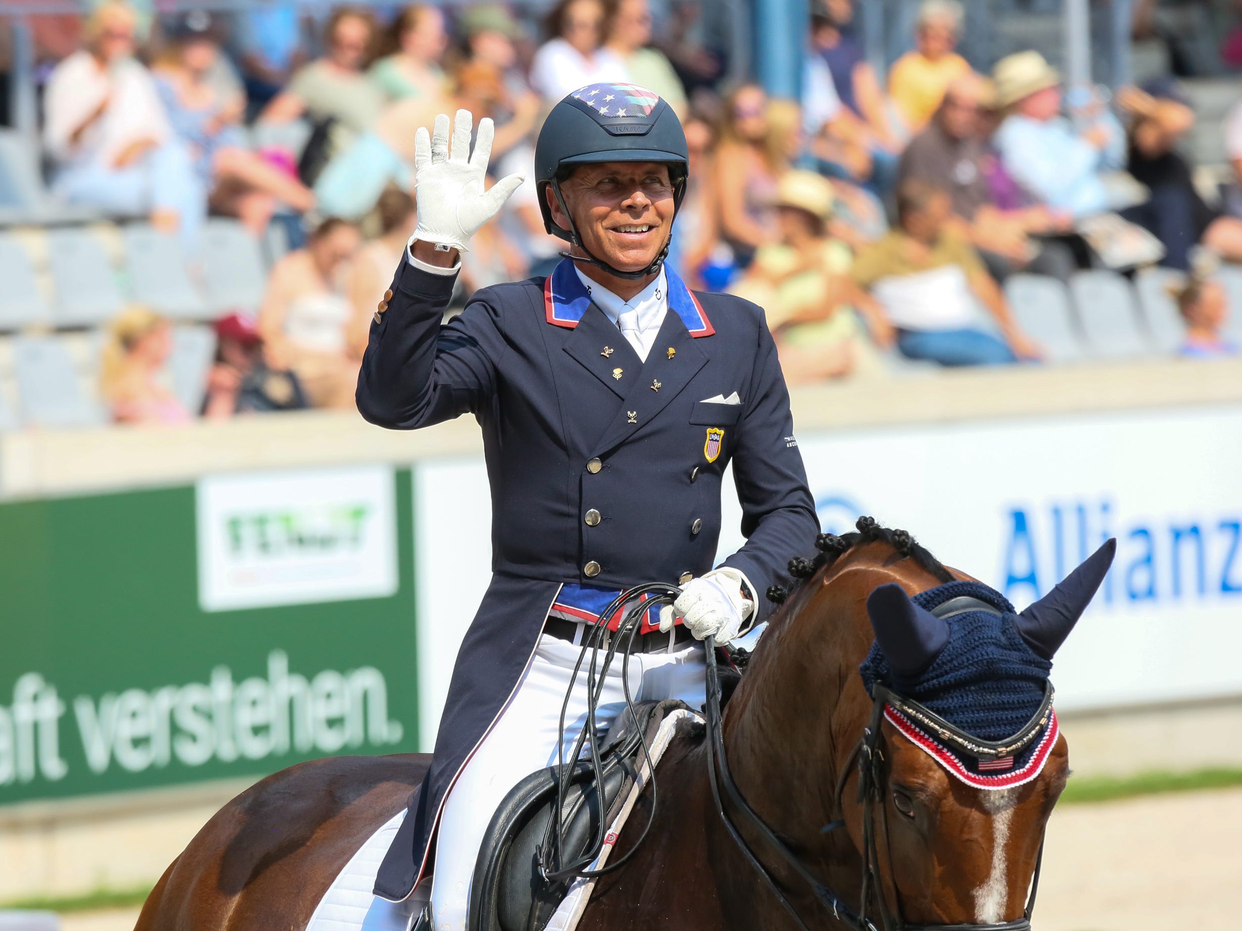 Steffen Peters competing at an equestrian event