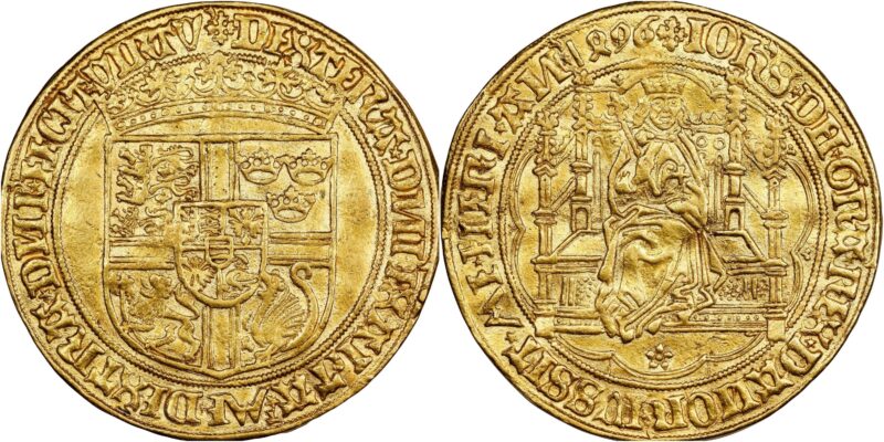 gouden munt veiling Denemarken Bruun collectie