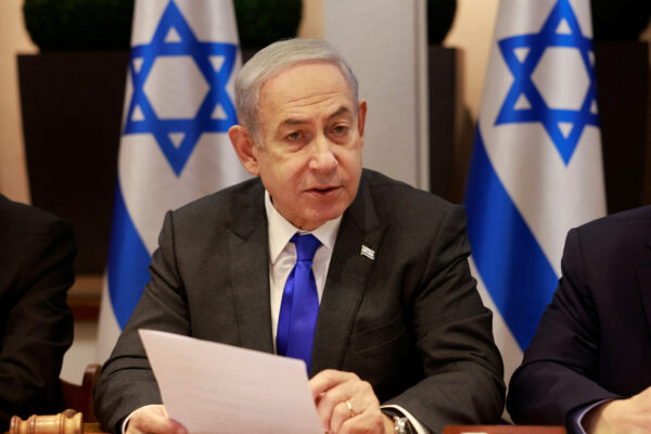 De Israëlische premier Benjamin Netanyahu.