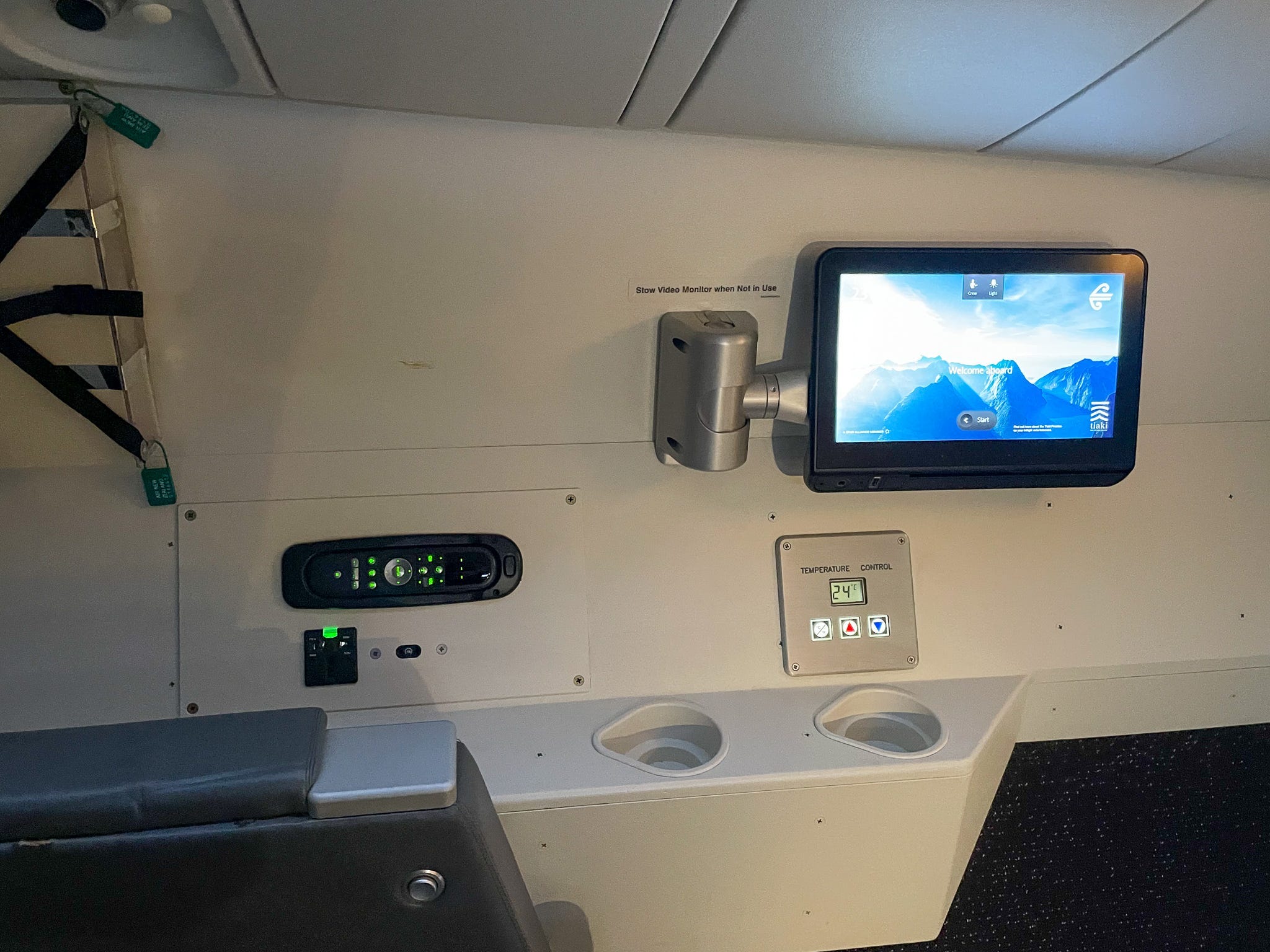 Each pilot has a TV in their secret rest area.