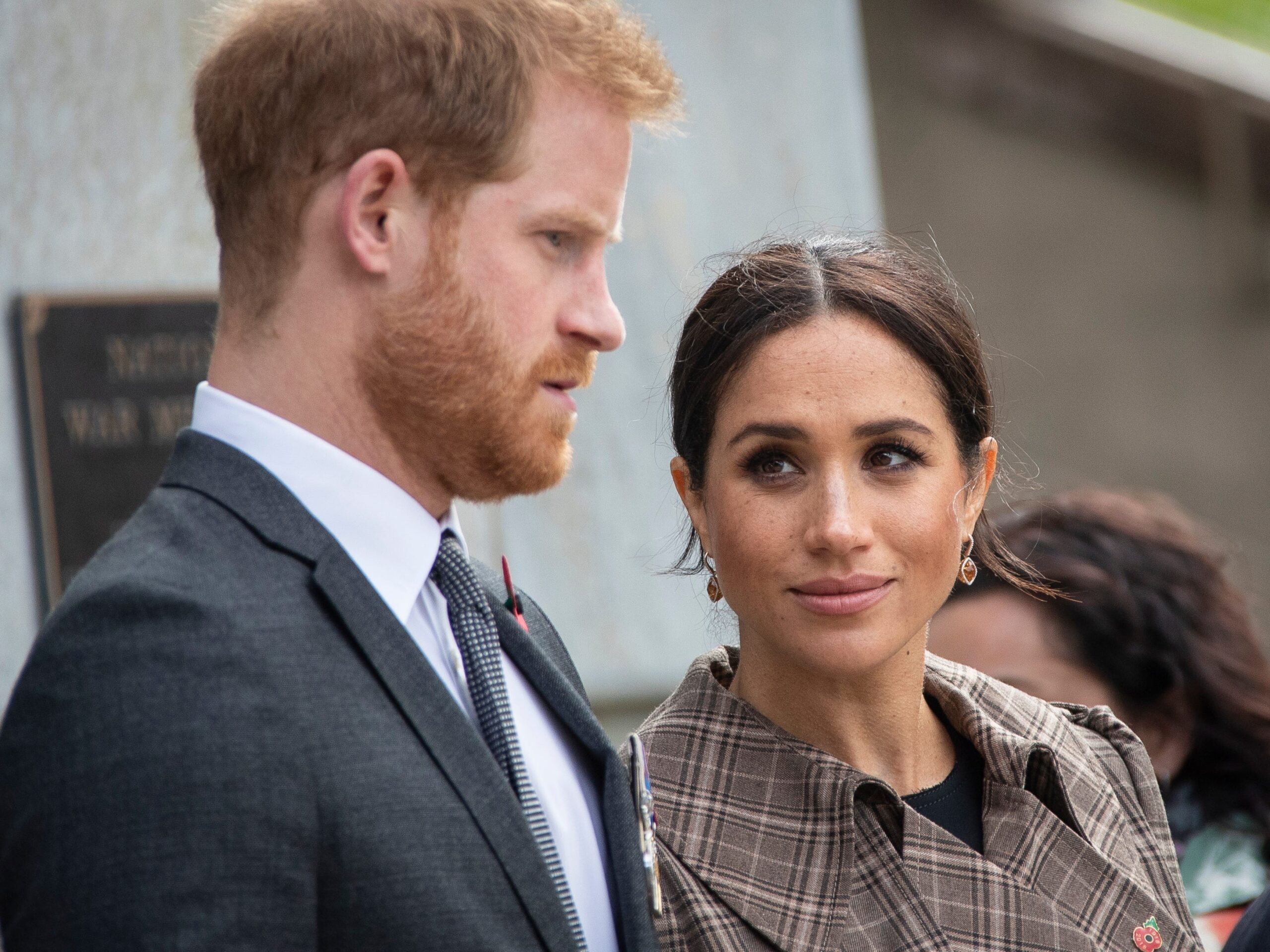 Prince Harry, Duke of Sussex and Meghan, Duchess of Sussex lay ferns and a wreath at the tomb of the Unknown Warrior at the newly unveiled UK war memorial and Pukeahu National War Memorial Park, on October 28, 2018, in Wellington, New Zealand. The Duke and Duchess of Sussex are on their official 16-day Autumn tour visiting cities in Australia, Fiji, Tonga and New Zealand.