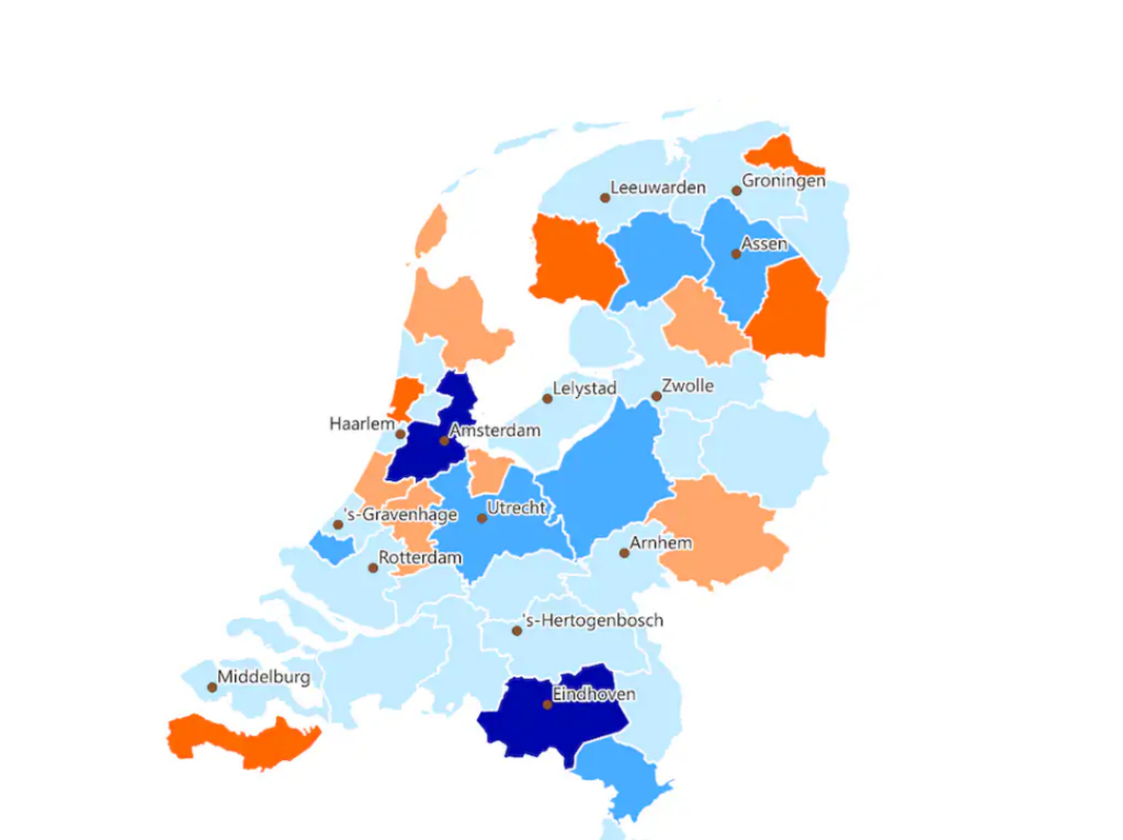 Nederland regionale economische groei