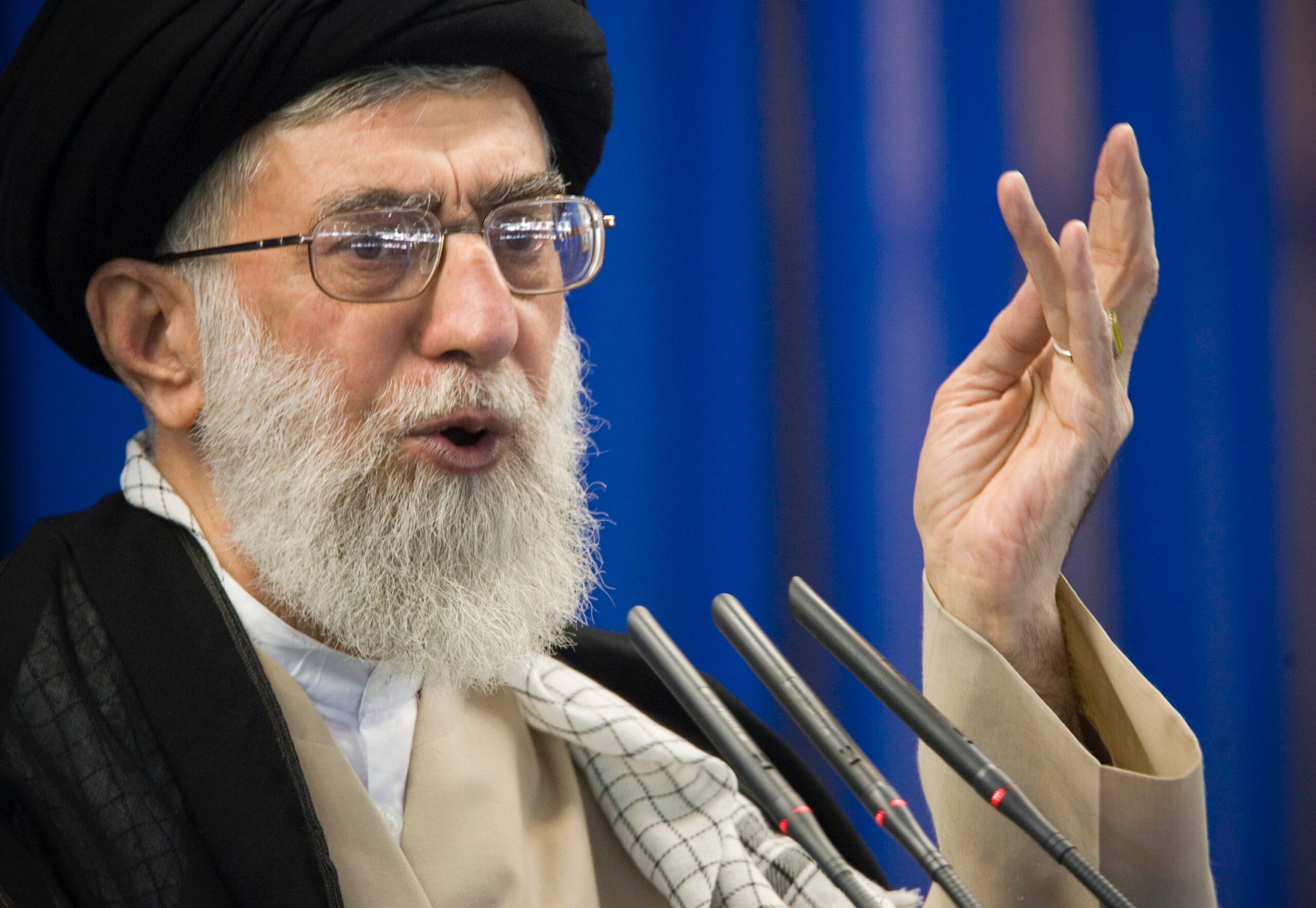 Ayatollah Ali Khamenei,de opperste leider van Iran.