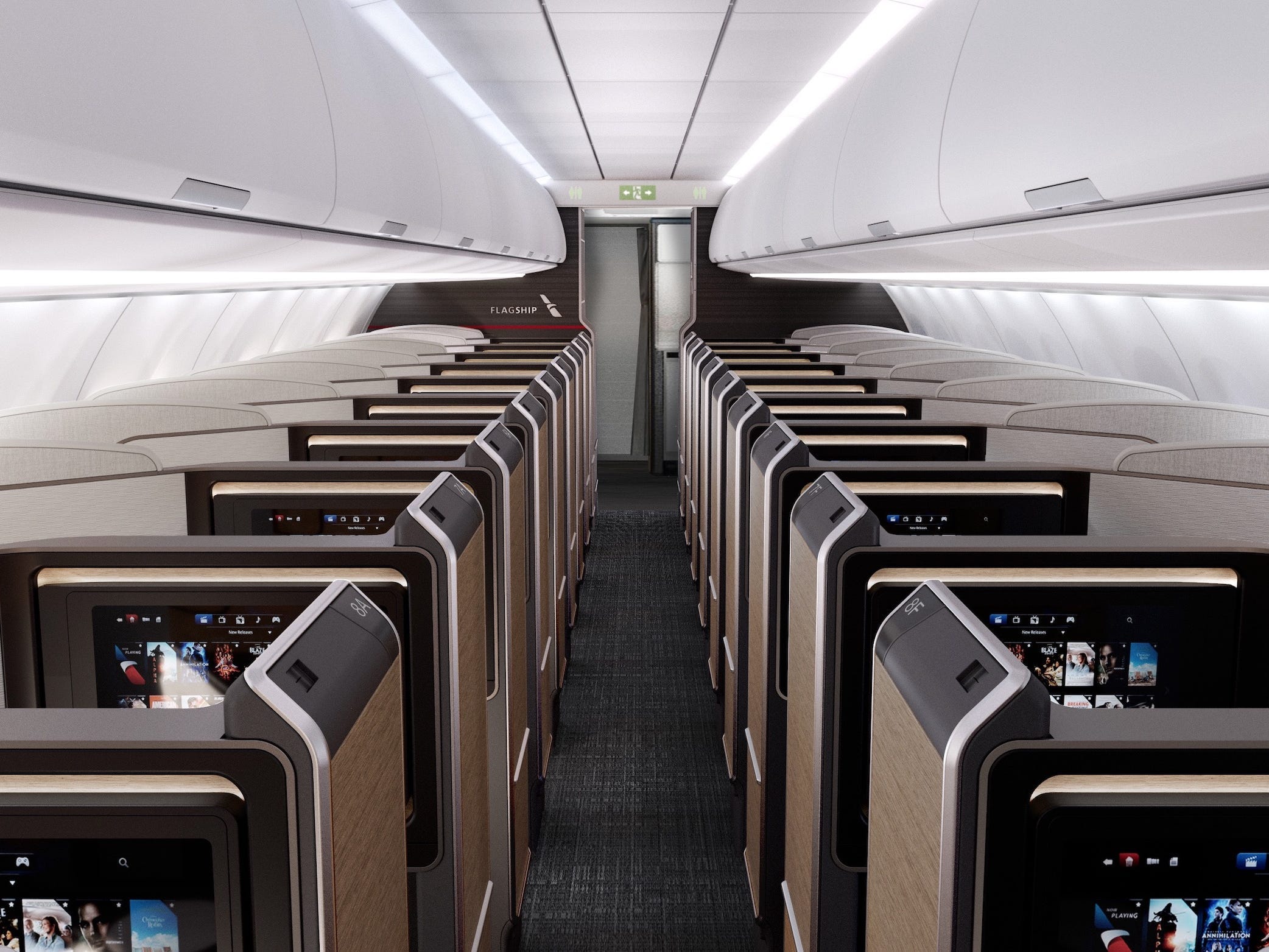 De nieuwe Flagship Suite van American Airlines in de A321XLR.