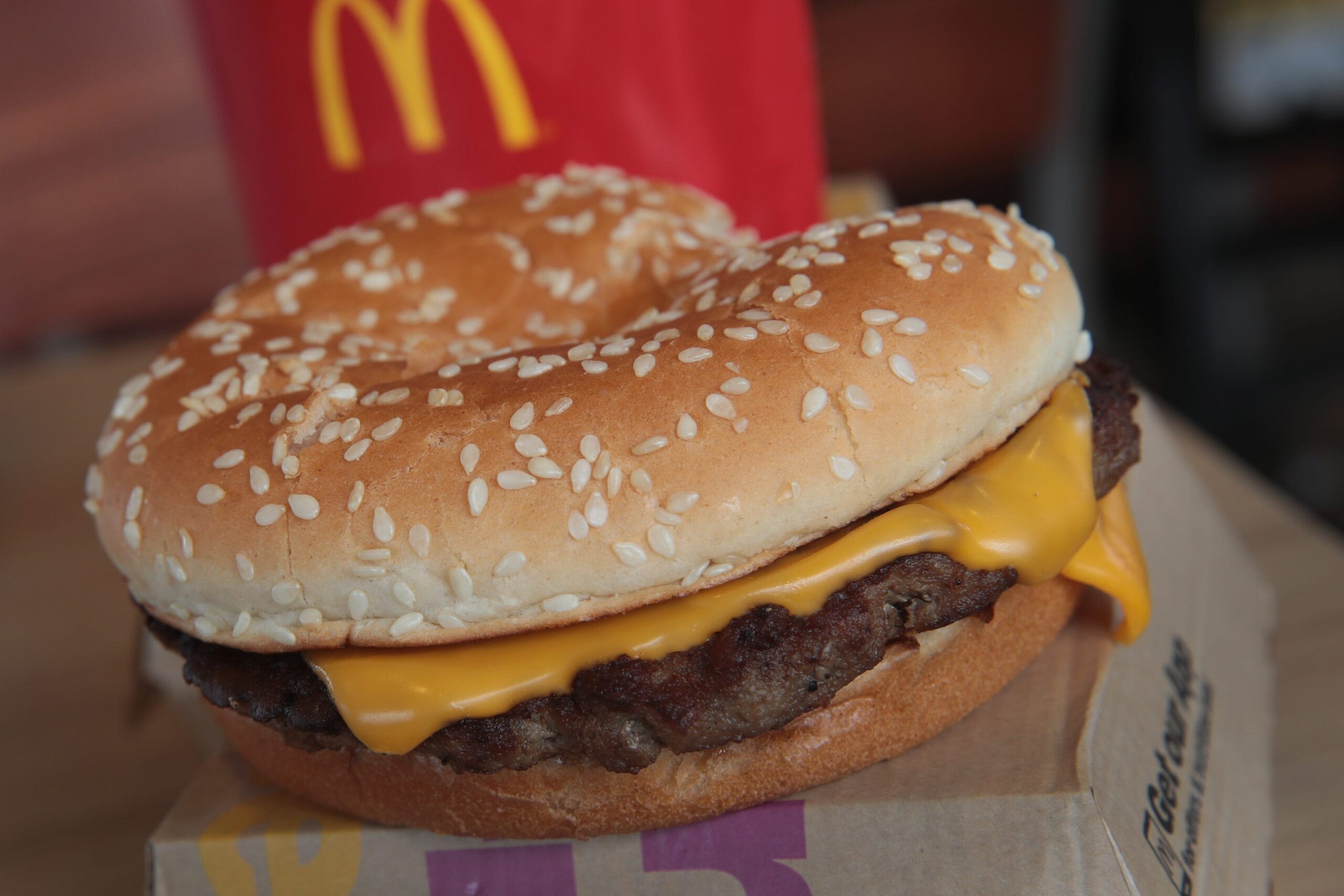 Een Quarter Pounder van mcDonald's.