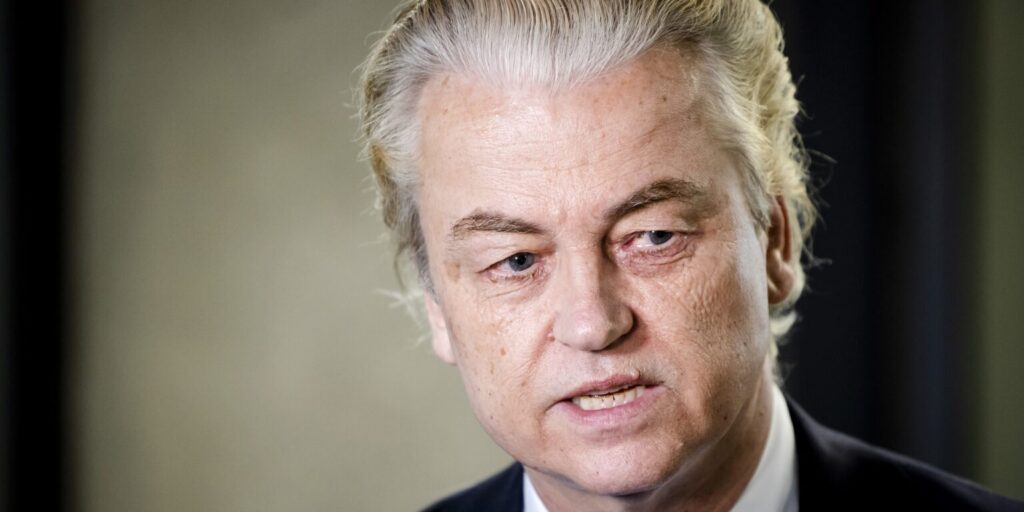 PVV-leider Geert Wilders.