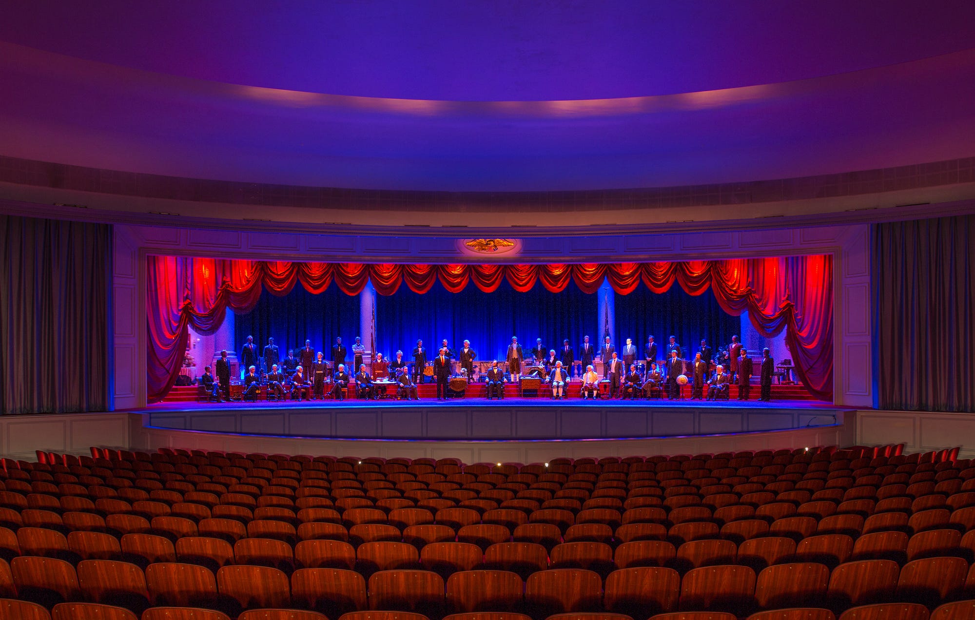 The Hall of Presidents at Magic Kingdom in Disney parks.