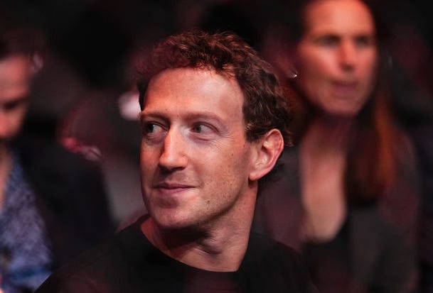 Meta CEO Mark Zuckerberg at a mixed martial arts tournament in 2024.