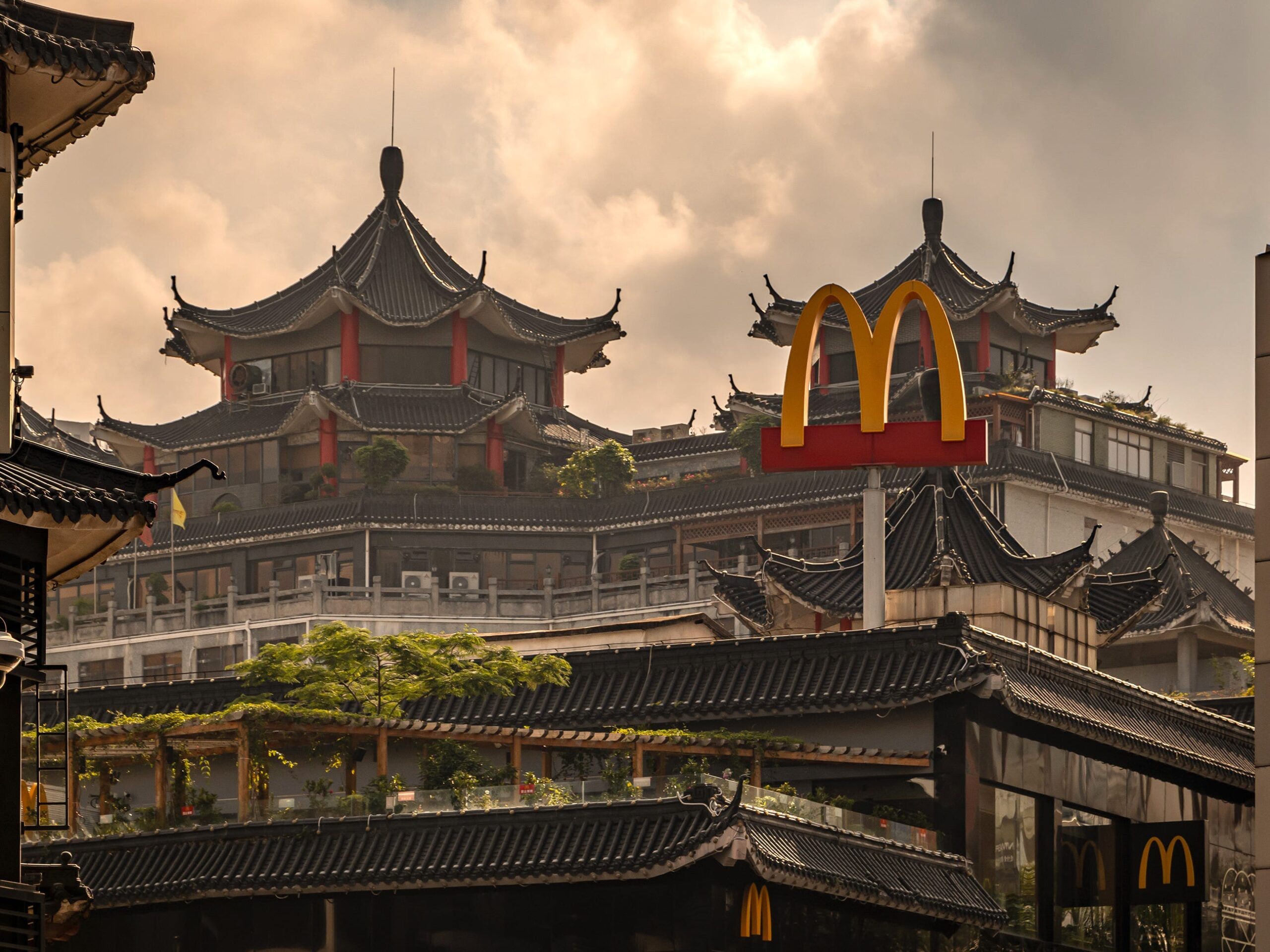 The first McDonald's in Shenzhen, China.