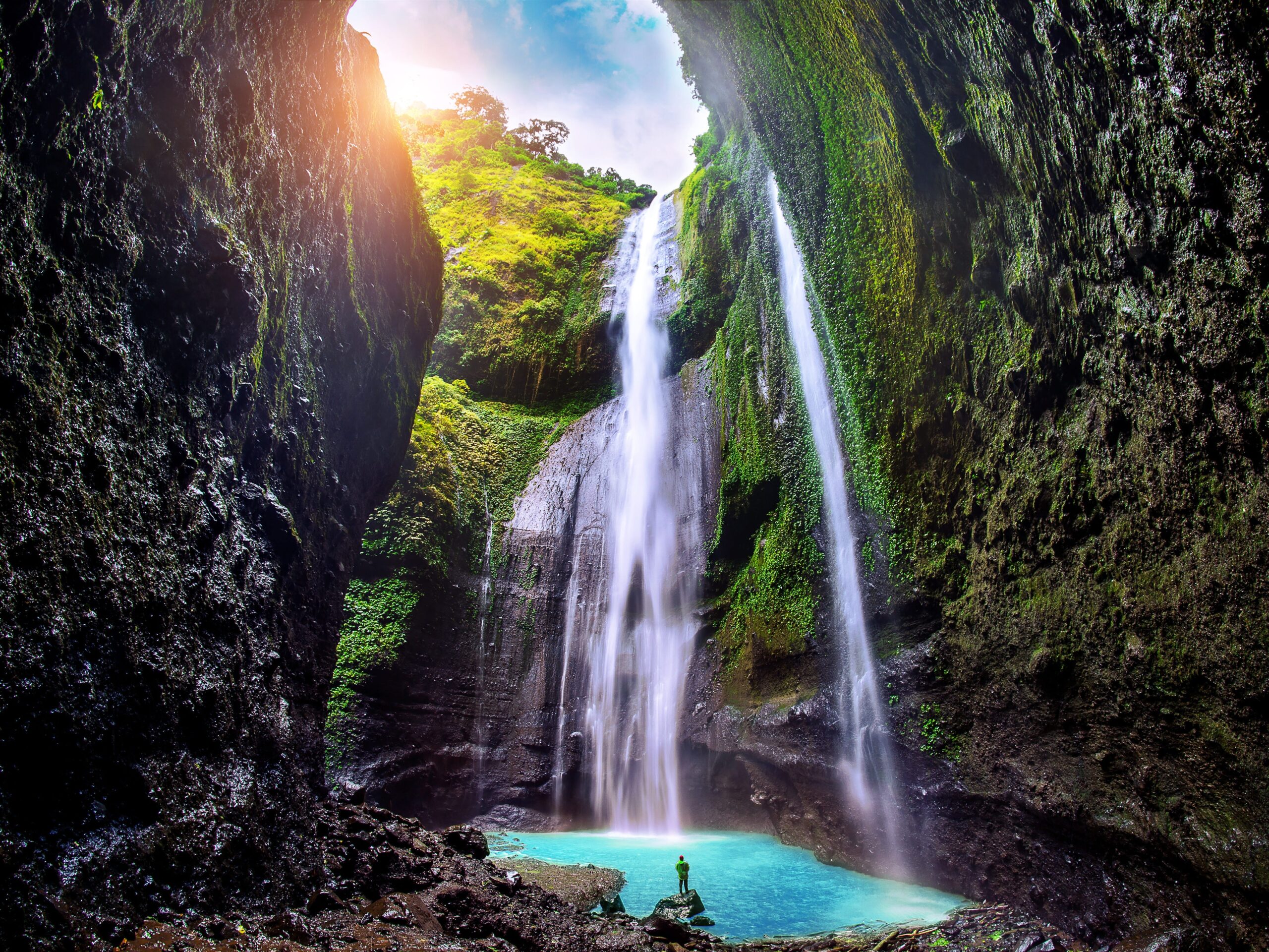 Madakaripura Waterfall in java indonesia