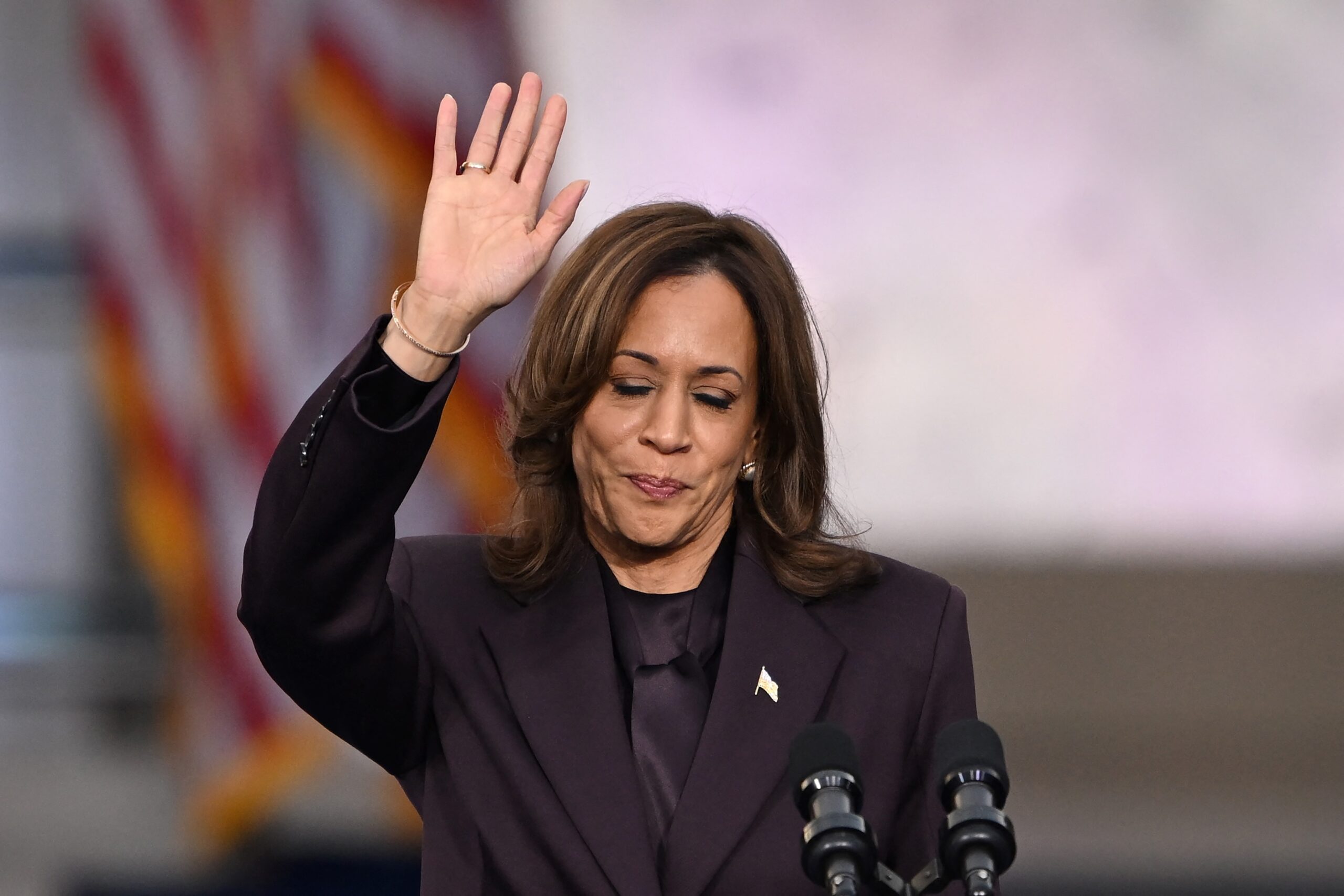 Kamala Harris op de dag na haar nederlaag bij de Amerikaanse presidentsverkiezingen. Foto: Saul Loeb / AFP