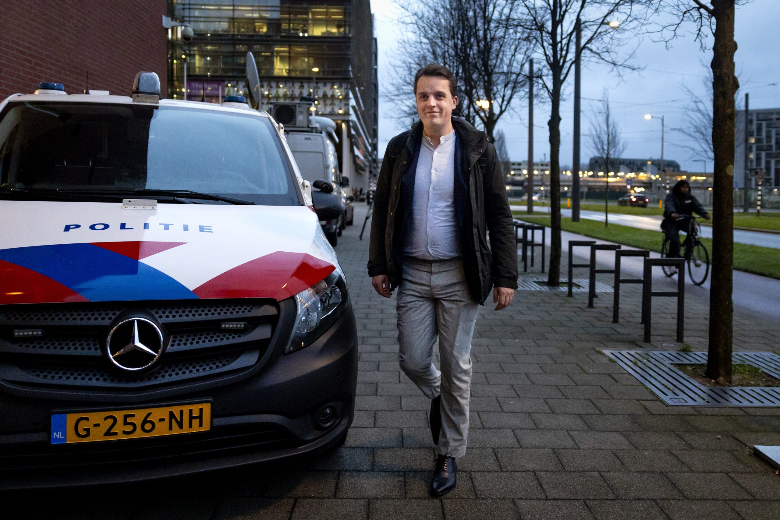 Sywert van Lienden bij de rechtbank van Rotterdam. Foto: Ramon van Flymen / ANP