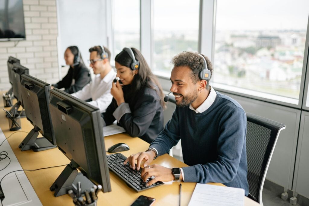 Een callcenter