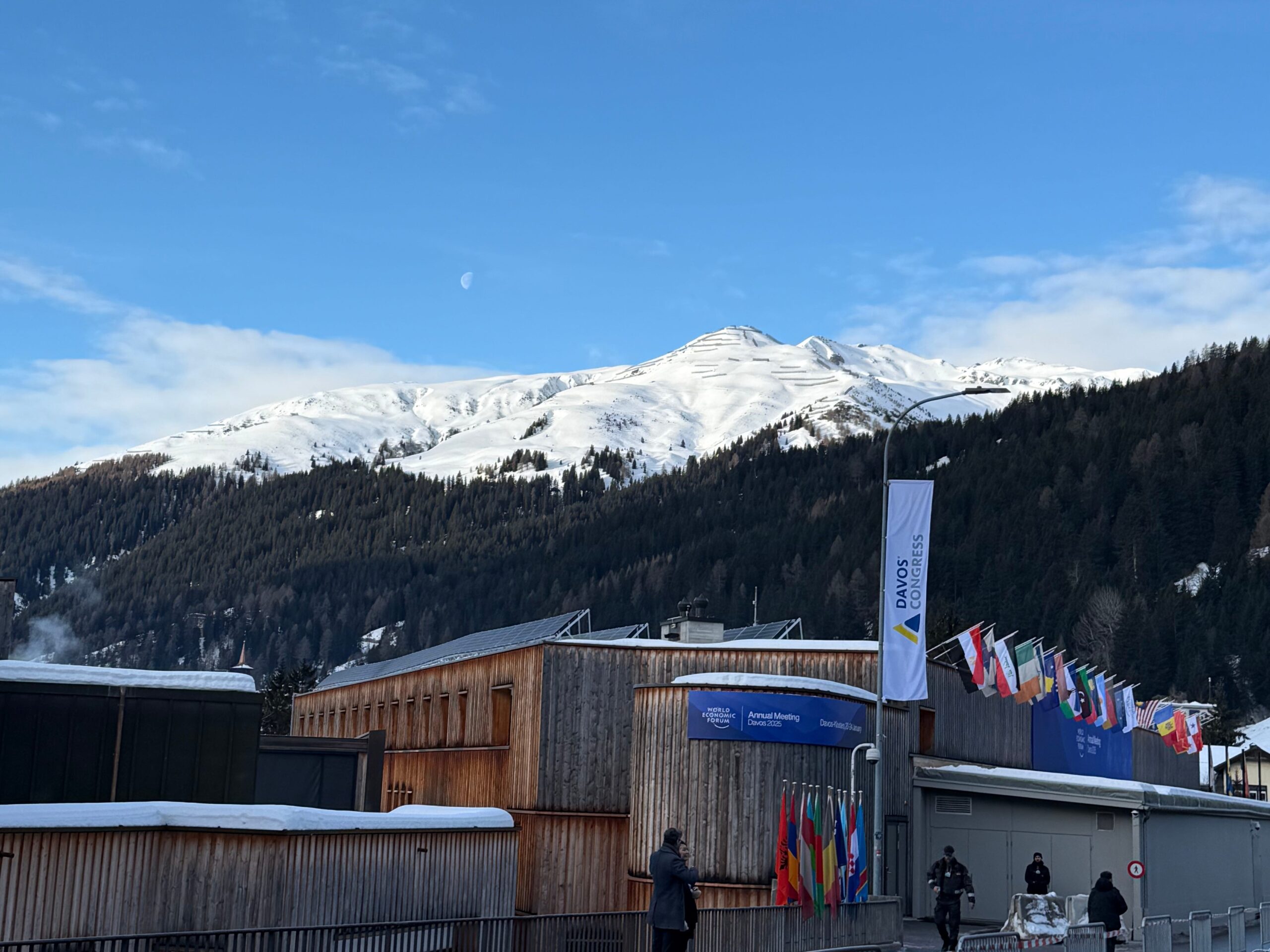 View of mountains around Davos.