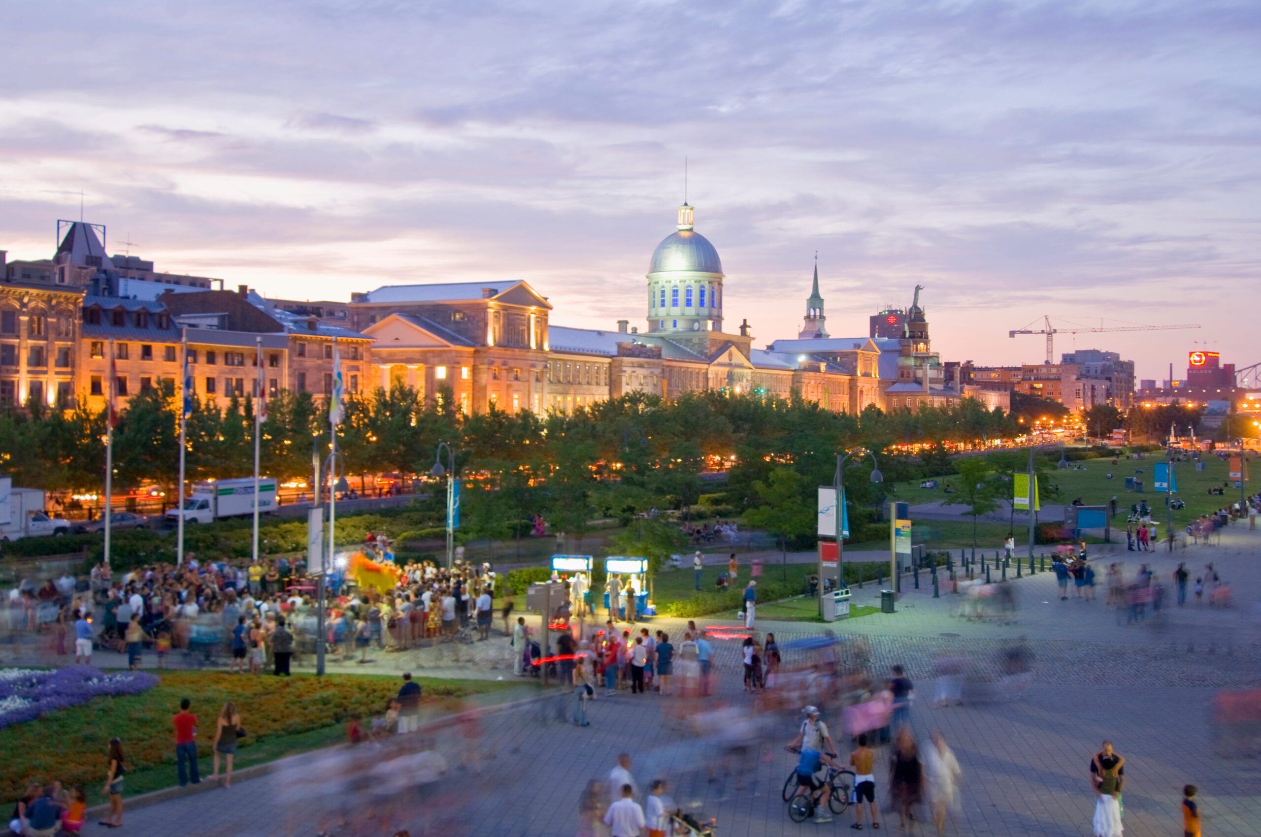 Nighttime in Montreal, Canada