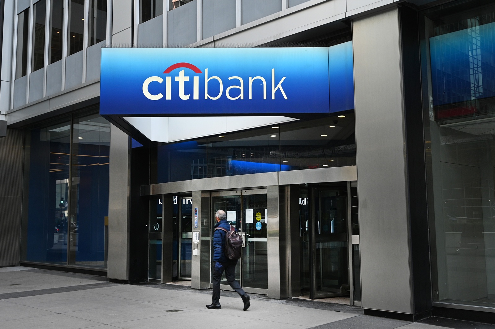 Een filiaal van de Citibank in New York.