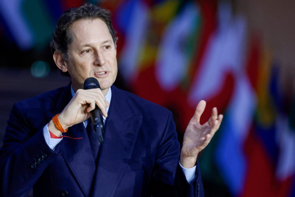 CEO John Elkann van Exor, het investeringsfonds van de familie Agnelli