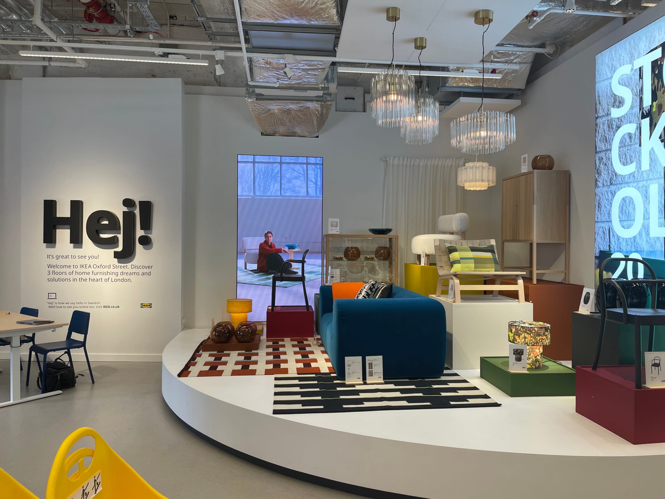 The entry of the IKEA store on London's Oxford Street