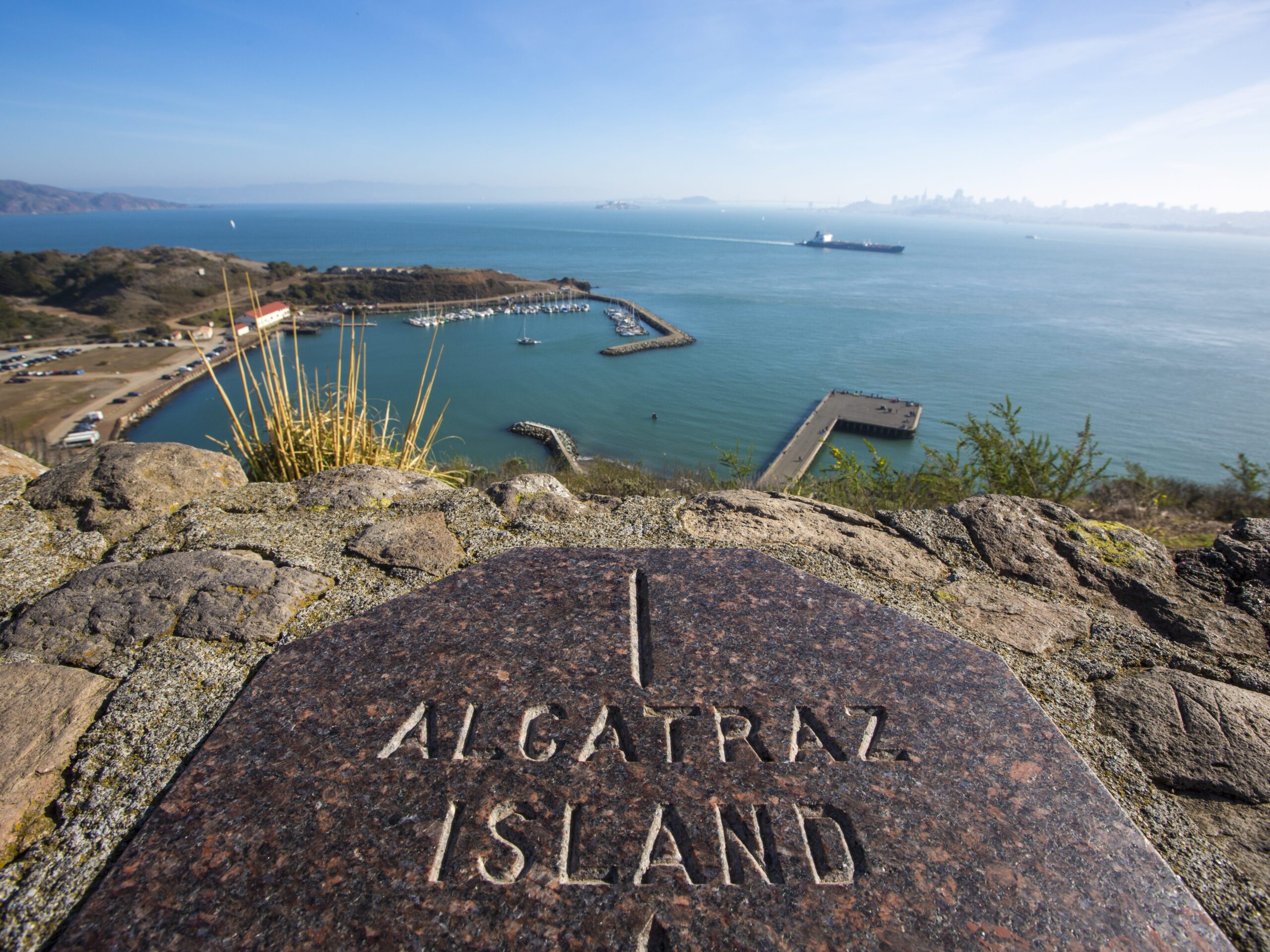Observation post looking toward Alcatraz Island