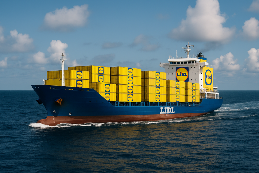 Lidl-schip, artist impression met AI