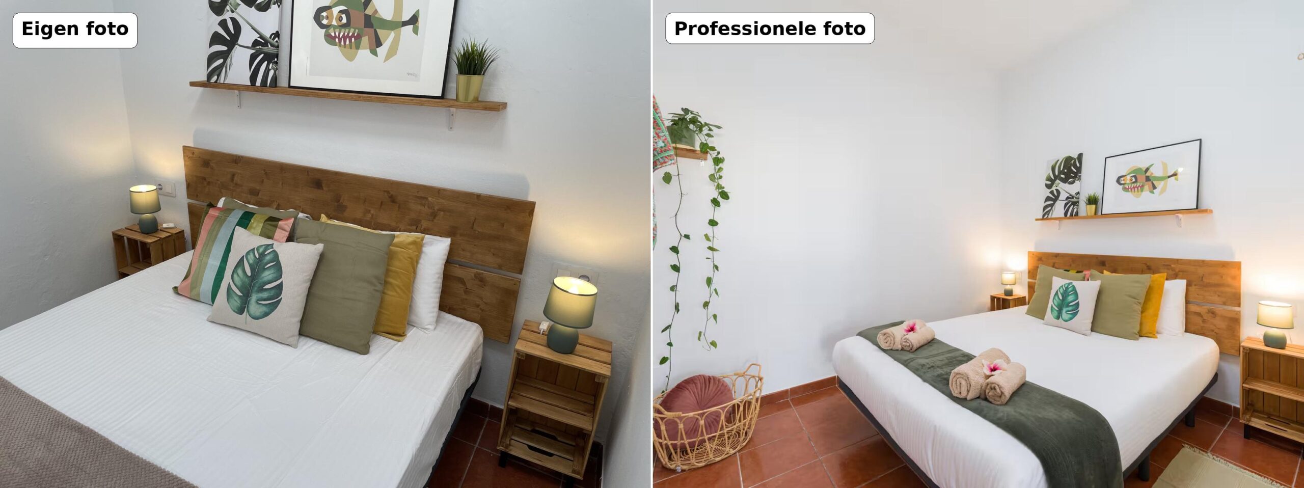 Professionele foto's maken een goede indruk en zorgen voor meer reserveringen.