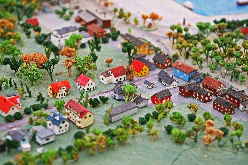 Miniaturen van huizen